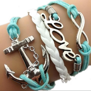 Anchor Love Infinity Bracelet ( (Ships From USA)