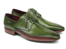 Charger l\&#39;image dans la visionneuse de la galerie, Paul Parkman Men&#39;s Ghillie Lacing Side Handsewn Dress Shoes - Green  (ID#022-GREEN)