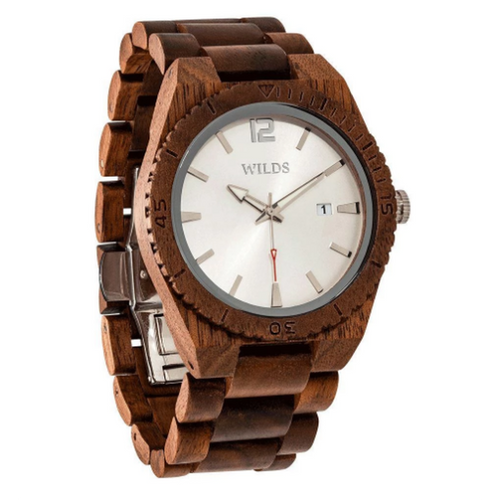 Men's Custom Engrave Walnut Wooden Watch - Personalize Your Watch