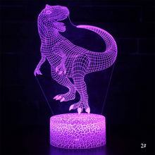 Load image into Gallery viewer, Dinosaur Series 16 Color 3D LED Night light Lamp Remote Control Table Lamps Toys Gift For kid Home Decoration 3D Night Light