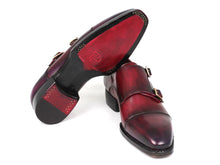 Load image into Gallery viewer, Paul Parkman Triple Leather Sole Hand-Welted Cap Toe Monkstraps (ID#LX77MNK)