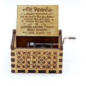 new handcranked music box LOVE AUNTIE
