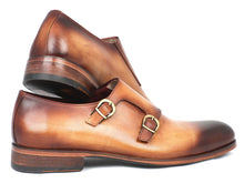 Load image into Gallery viewer, Paul Parkman Two Tone Double Monkstrap Shoes (ID#HT54-CML)