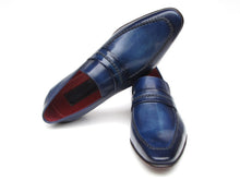 Load image into Gallery viewer, Paul Parkman Men&#39;s Loafer Shoes Navy  (ID#068-BLU)