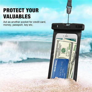 [2 PCS] Mpow PA078 IPX8 Universal Waterproof Phone Case Pouch For iPhone X Dry Bag Hiking Dirtproof Snowproof Pouch For Xiaomi