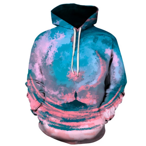 Graphic Print 3D Sweatshirt Hoodie Pullover