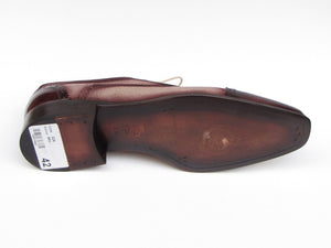 Paul Parkman Men's Captoe Oxfords - Bordeaux / Beige  Suede Upper and Leather Sole (ID#024-BRR)