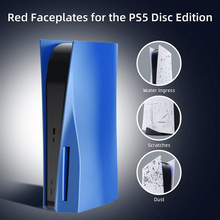 Load image into Gallery viewer, PS5 Accessories Plates for Playstation 5 Disc Edition, ABS Anti-Scratch Dustproof Protective Shell Cover, Replacement Face Plate for PS5 Disc Edition