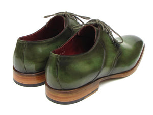 Paul Parkman Men's Green  Derby Shoes  (ID#059-GREEN)