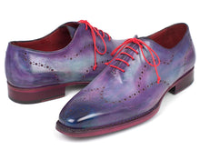 Load image into Gallery viewer, Paul Parkman Men&#39;s Wingtip Oxfords Goodyear Welted Purple (ID#87PRP11)