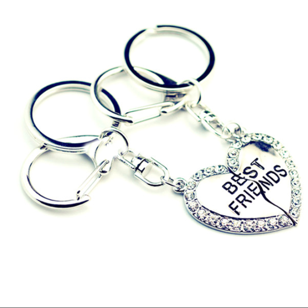 Adorable Best Friends Keychain (Ships From USA)