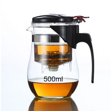 Load image into Gallery viewer, 500ml 750ml 1000ml Water Bottle Heat Resistant Glass Tea Pot Flower Tea Set Coffee Teapot Bouteille224C