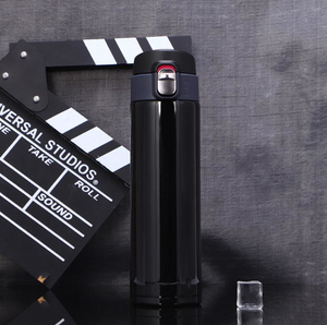 Ultralight 304 stainless steel portable outdoor thermos cup with one click to open straight drink simple 500ml water cup ultrath