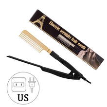 Load image into Gallery viewer, Gold Hair Straightener Comb