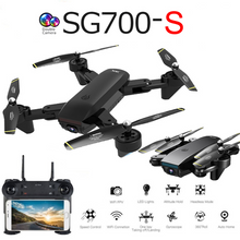 Charger l\&#39;image dans la visionneuse de la galerie, SG700-S Drone 2.4Ghz 4CH Wide-angle WiFi 1080P Optical Flow Dual Camera RC Helicopter RC Quadcopter Selfie Drone with Camera HD