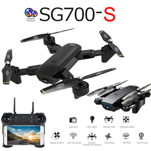 SG700-S Drone 2.4Ghz 4CH Wide-angle WiFi 1080P Optical Flow Dual Camera RC Helicopter RC Quadcopter Selfie Drone with Camera HD