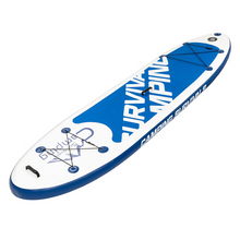 Charger l\&#39;image dans la visionneuse de la galerie, Camping Survivals PVC 11 ft Blue and white surfboard 135 kg S001