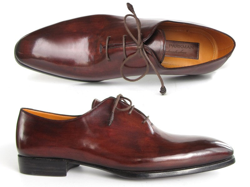 Paul Parkman Men's Oxford Dress Shoes Brown&Bordeaux (ID#22T55)