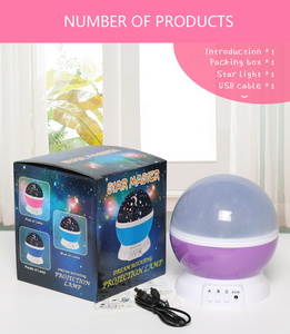 Novelty Luminous Toys Romantic Starry Sky LED Night Light Projector Battery USB Night Light Creative Birthday Toys For Children