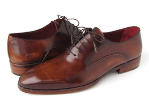 Paul Parkman Men's Plain Toe Brown Calfskin Oxfords (ID#019-BRW)