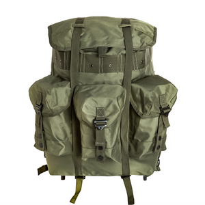 Medium Military Surplus Rucksack Alice Pack Army Survival Combat Field Backpack with Frame and Alice Butt Pack