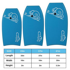 Surfing PVC 37inch Teenager Blue Surfboard 25kg S001 Camping Survival Outdoor Water Sports