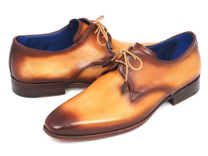 Paul Parkman Men's Brown & Camel  Derby Shoes (ID#326-CML)