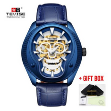 Charger l\&#39;image dans la visionneuse de la galerie, Tevise Mechanical Skull Style Watch For Men