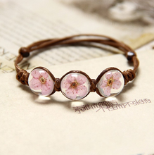 Charger l\&#39;image dans la visionneuse de la galerie, Bohemian hand-woven crystal bracelet four-leaf clover