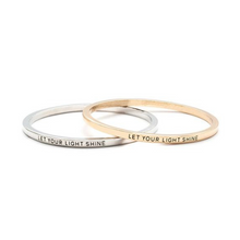 Load image into Gallery viewer, Let Your Light Shine Bangle (Ships From USA)