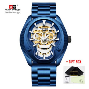 Tevise Mechanical Skull Style Watch For Men