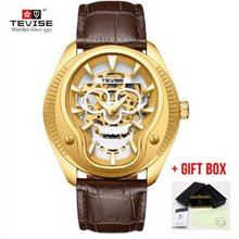 Charger l\&#39;image dans la visionneuse de la galerie, Tevise Mechanical Skull Style Watch For Men