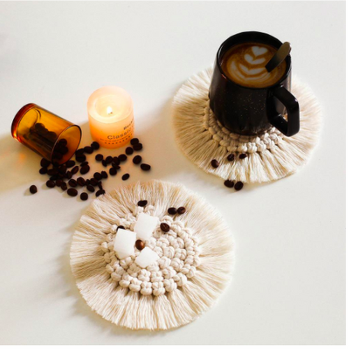 Macrame Bohemian Coasters | Set of 2