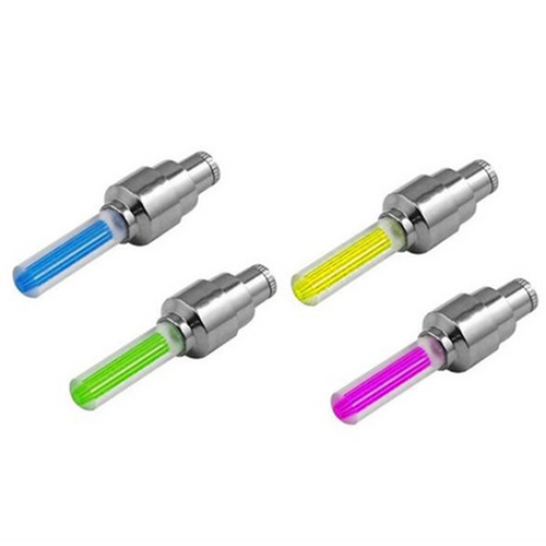 2 Pack - Motion Activated LED Valve Stem Lights - Assorted Colors (Ships From USA)