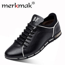 Load image into Gallery viewer, Merkmak Big Size 38-48 Men Casual Shoes Fashion Leather Shoes