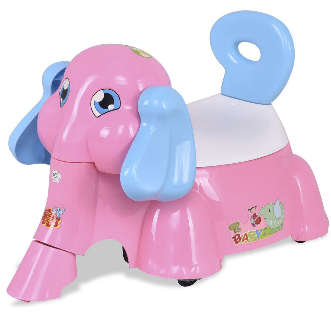 Elephant Shaped Baby Potty Training Toilet with Music Function