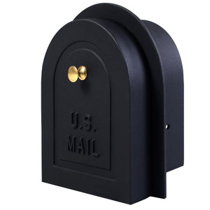 8" Brick Stone Stucco Mailbox Door - Cast Aluminum Replacement Doors Mailboxes