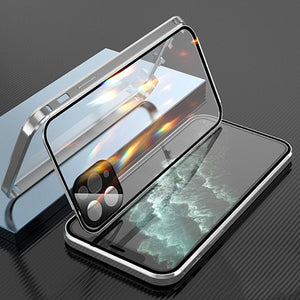 Ultra-thin Clear Glass Phone Case Full Coverage Anti-drop Case Cover
